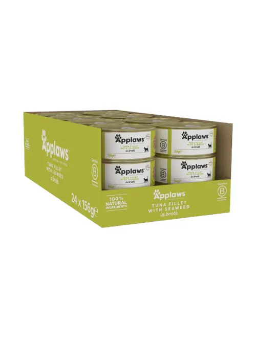 Applaws - 24 x Wet Cat Food 156 g - Tuna & Seaweed