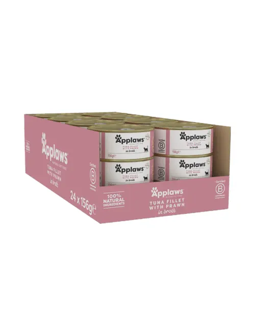 Applaws - 24 x Wet Cat Food 156 g - Tuna & Prawn