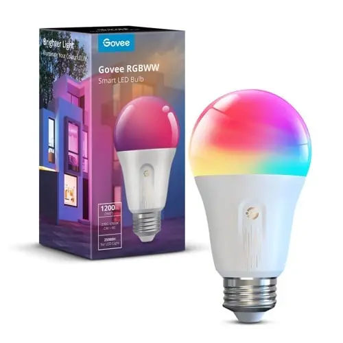 Govee Smart Lyspære 1200lm – WiFi og Bluetooth RGB LED