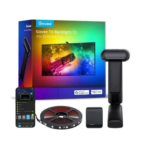 Govee Envisual TV Bakgrunnslys T2 (75–85") – Dobbeltkamera & RGBIC
