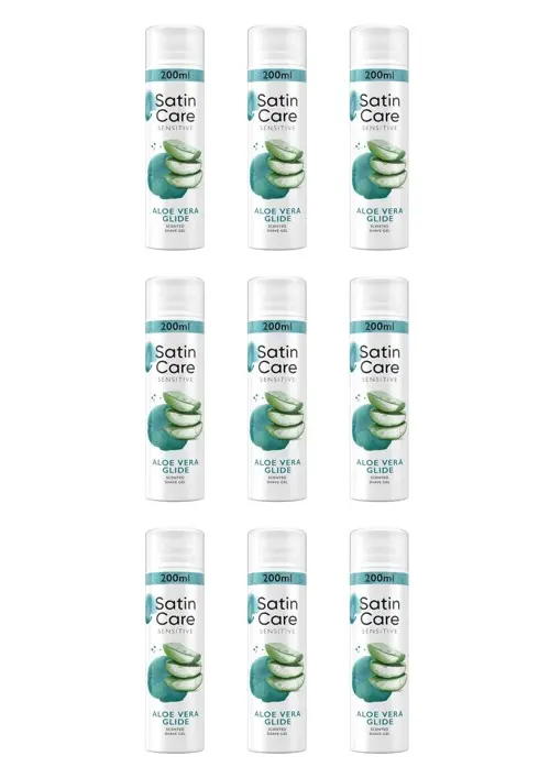 Venus - Satin Care Sensitive Aloe Vera Glide - 9x200 ml