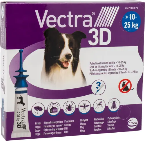 Vectra 3D - Spot-on-solution (dogs) 10-25 kg 3pk - (590379)