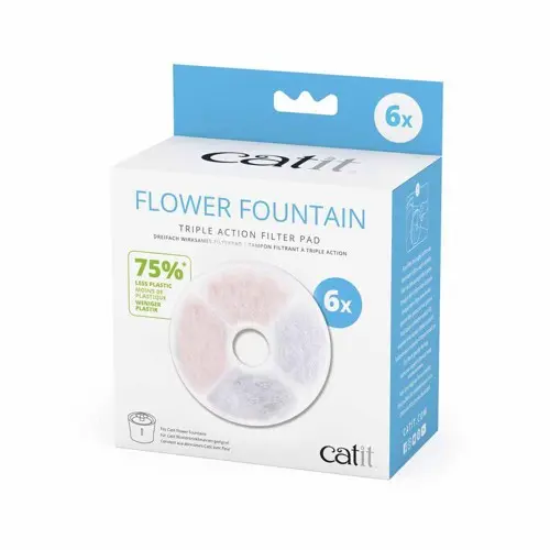 Catit - Water Softening Filter Triple Action- 6pcs