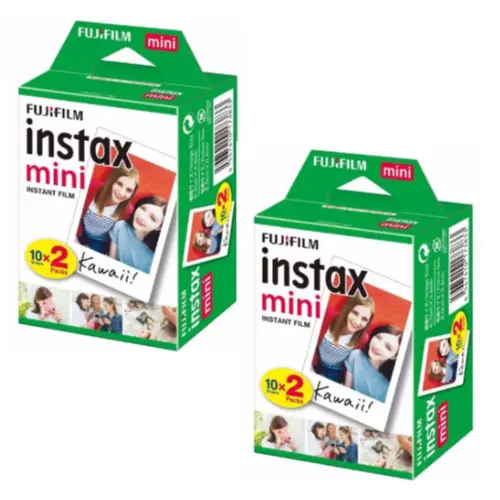 Fuji - 2x Instax Mini Film 20 Shots - 10x2 - Bundle