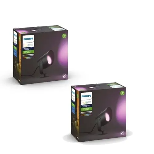 Philips Hue – 2x Lily XL spotlight – Hvit og farget stemning - Pakke