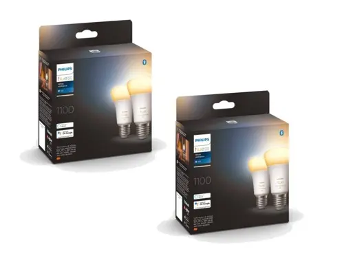 Philips Hue - 2x 2-pakning E27 - White Ambiance - Pakke