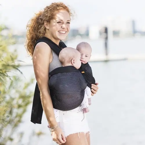 MiniMonkey - Baby Twin Carrier Black (MM8718144960310)