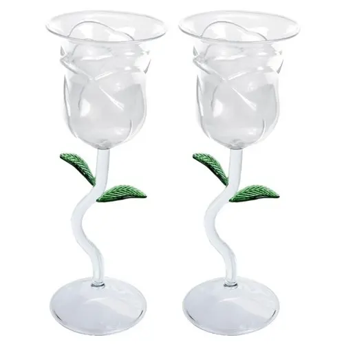 Mikamax - Rose Wine Glass Set