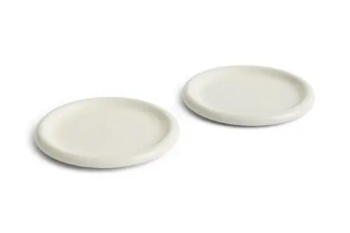 HAY - Barro Tallerken Ø24 cm - 2 stk. (Bruttohvit)