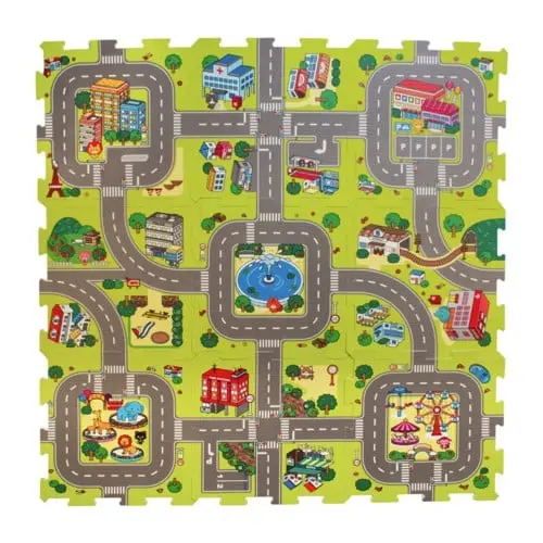 Magni - Floor Puzzle in foam w. road - 3602