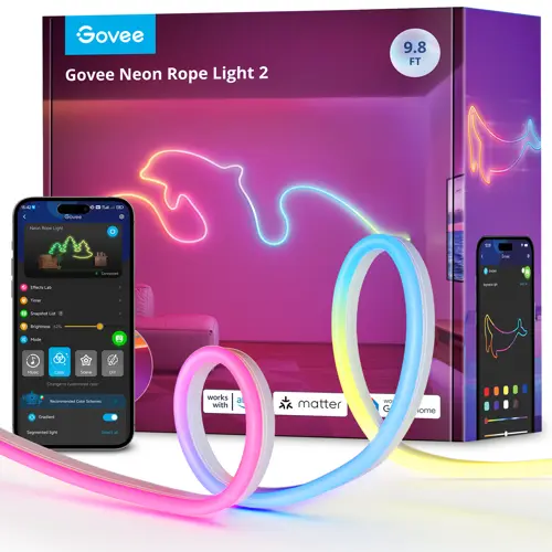 Govee Neon Rope Light 2 – 3m Smart RGBIC LED Lysstripe