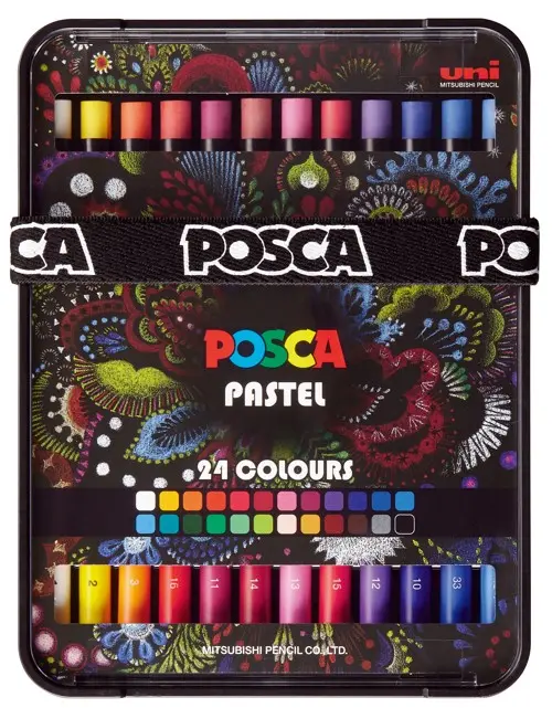 Posca - Pastels - Bright & intense colors, 24 pcs (402022)