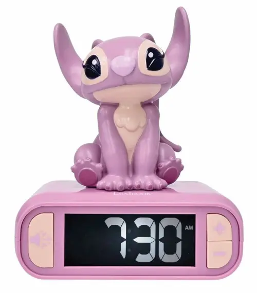 Lexibook - Disney Stitch - Angel Alarm Clock with sounds (RL800D1)