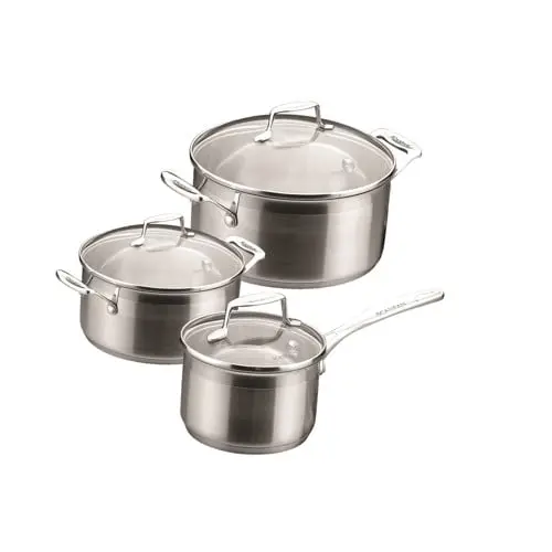 Scanpan - Impact Grytesett - Induksjon - Sett med 3 - 1,8 L / 2,5 L / 3,2 L