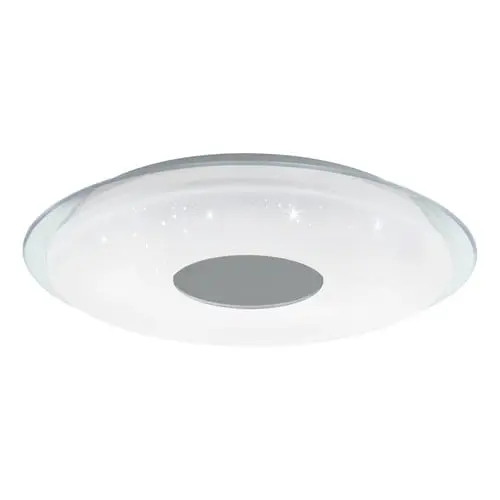EGLO Lanciano-Z Smart Taklampe Ø45 - Krom/Hvit med Krystalleffekt