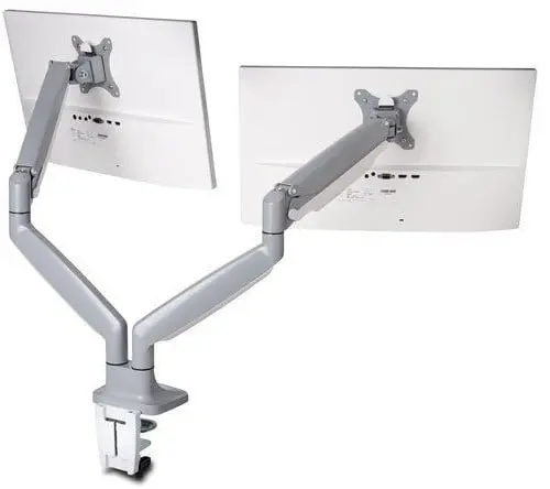 Kensington - SmartFit One-Touch Monitor arm Dual - Light grey