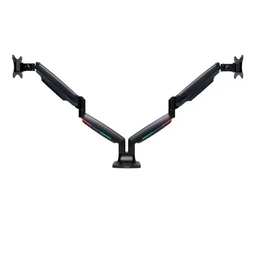 Kensington - OneTouch SmartFit Monitor arm dual - Black