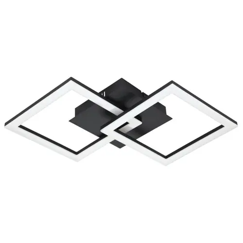 EGLO Paranday-Z Taklampe – Smart Belysning, Svart, 52.5x31 cm, Zigbee & Bluetooth