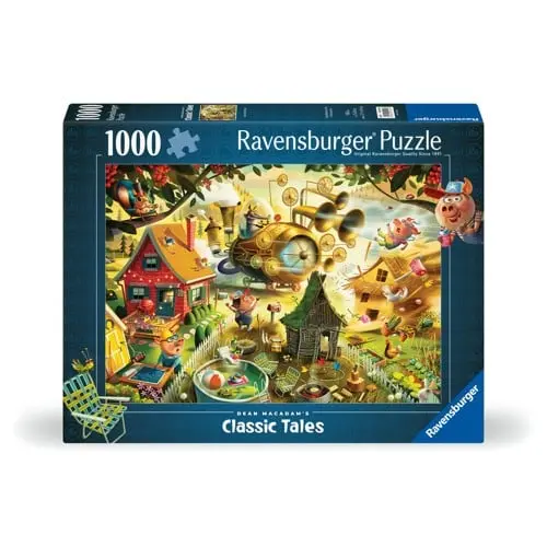 Ravensburger - Puzzle Look Out Little Pigs 1000p (12001004)