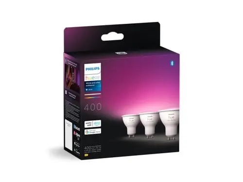 Philips Hue GU10 Smarte Lyspærer (3-pakning) - Farge & Hvitt