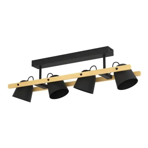 EGLO Hornwood-Z Smart Taklampe – Natur & Svart L78 – RGB + Hvit – Zigbee & Bluetooth