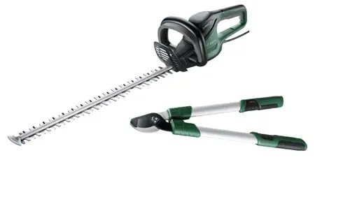 Bosch DIY - Advanced HedgeCut 70 -230V Corded + Bosch 06008B5100 Long Handle Pruning Lopper 24"/60cm
