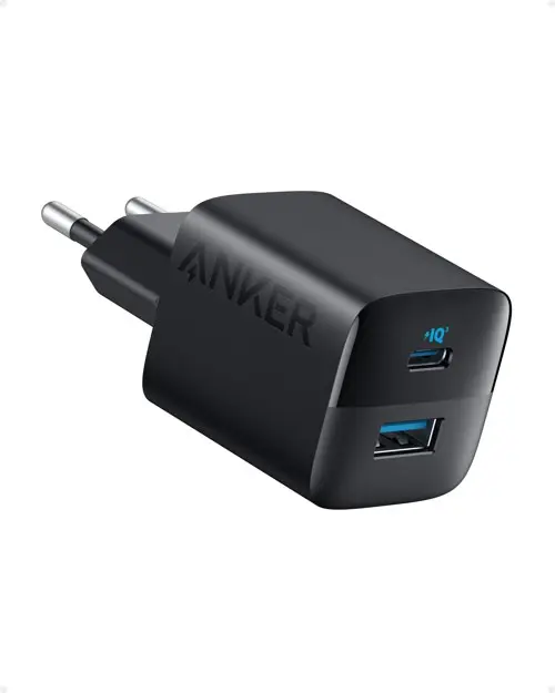 Anker 323 Lader - 33W USB-C & USB-A Hurtiglader - Svart