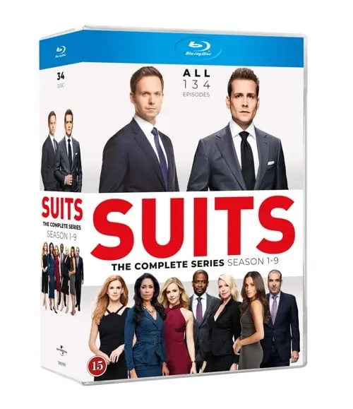 SUITS complete collection Season 1 - Season 9 - ALL 134 EPISODES - 34 BLU RAY DISCS