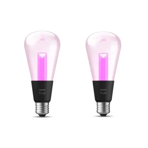Philips Hue - 2x Lightguide ST72 Edison E27 - Pakke