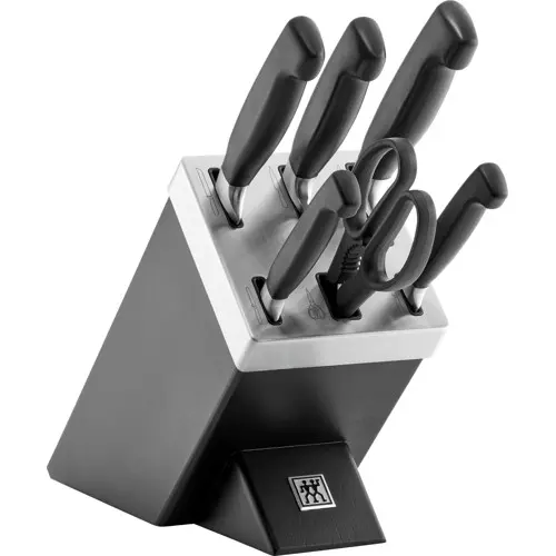 Zwilling - ZWILLING 35145-007-0 kjøkken bestikk og kniv sett 6 stykker - 7-pcs - Sort