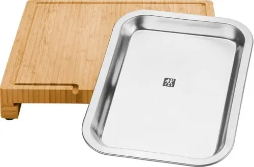 Zwilling - BBQ+ Cutting board with tray - Stainless steel - 39 cm x 30 cm