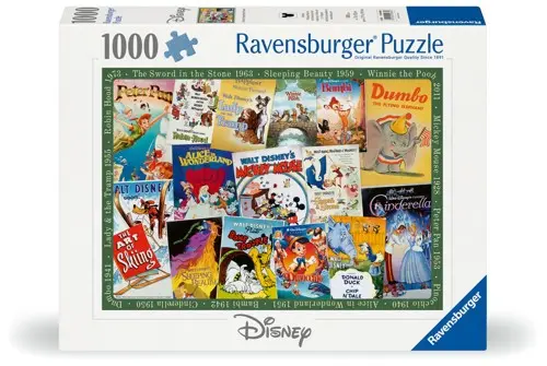 Ravensburger - Puzzle - Disney Vintage Movie Post.1000p (12000689)