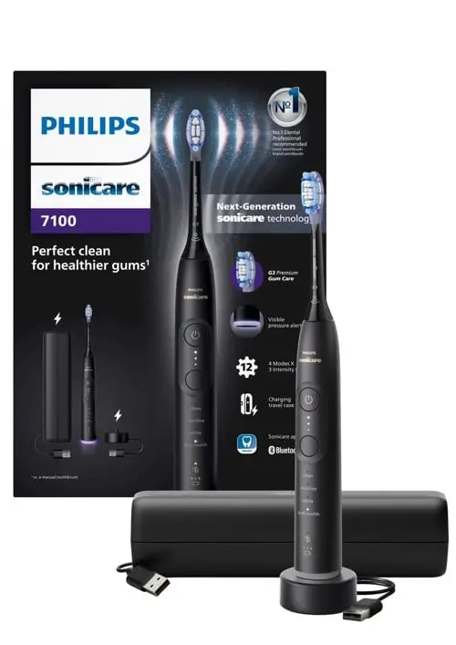 Philips - Sonicare Elektrisk Tannbørste Serie 7100 - Svart