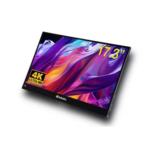 Verbatim - PMT-17-4K Portable Touchscreen Monitor 17.3" 4K Ultra HD Metal Housing