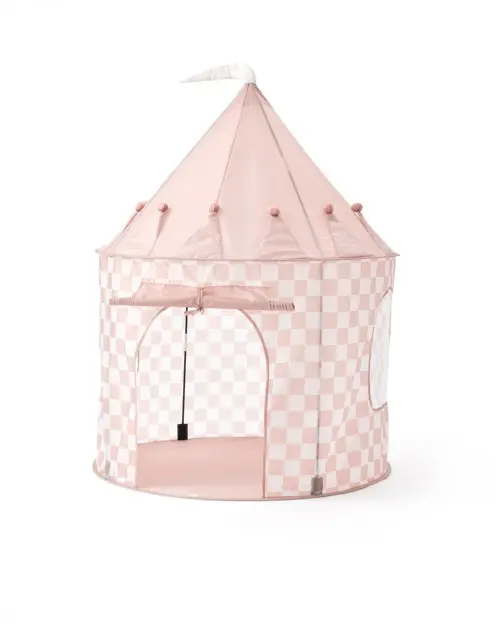 Kids Concept - Stars - Play Tent Check Apricot - (1000928)