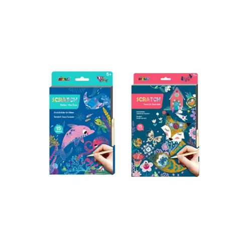 Avenir - Under the Sea + Secret Garden - A5 Scratch Book (Bundle)
