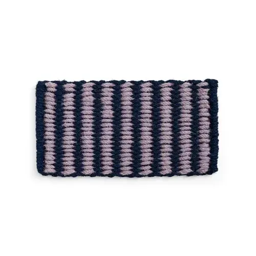 HAY - Stripe Wide Coco Dørmatte 40 x 80 cm (Lavendel & Marineblå)