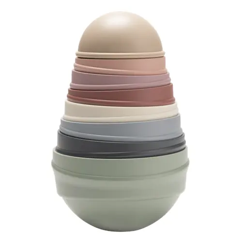 BIBS - Wobbly Tower Pastel Rainbow - (4100100)