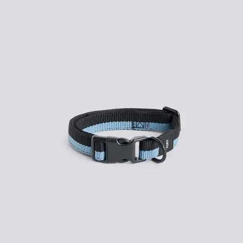 HAY - Dogs Collar Flat M/L (Blue & Black)
