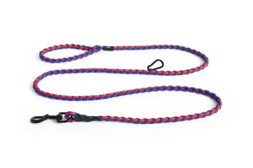 HAY - Dogs Leash Braided Adjustable - M/L - Blue/Red