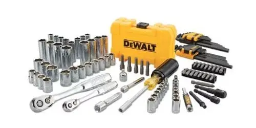 Dewalt 108 Piece Metric - Imperial 1/4" 3/8" Mechanics Tool Set DWMT73801-1