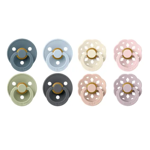 BIBS - Pacifier Boheme & Colour 2x 4 PACK - Size 2