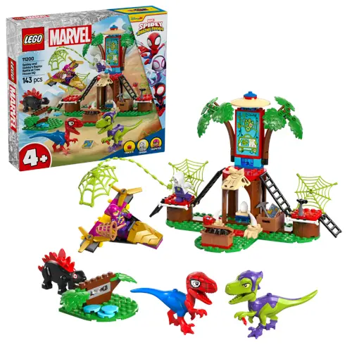 LEGO - Spidey - Spidey og Gobbys Raptorkamp ved Hovedkvarteret i Treet (11200)
