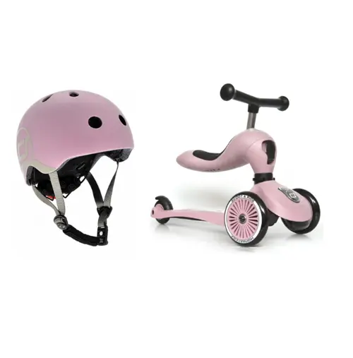 Scoot and Ride - 2 in 1 Balance Bike/ Scooter + Helmet XXS