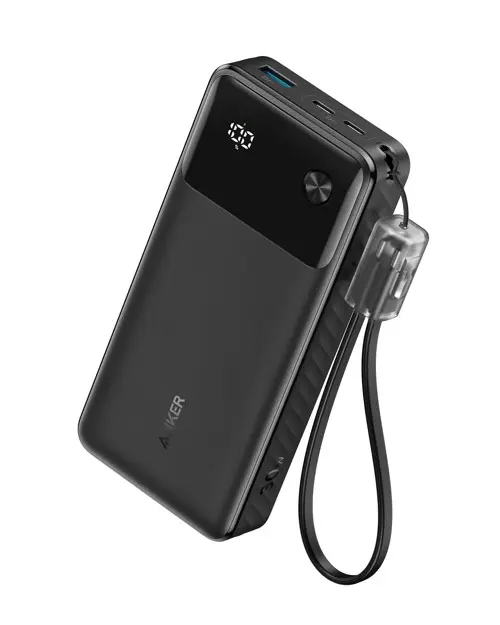 Anker - Powerbank (20.000mAh, 30W) - Svart (EU, uten britisk plugg)