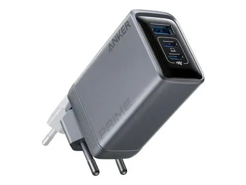 Anker - Prime Lader (100W, 3 porter, GaNPrime) - Sølv