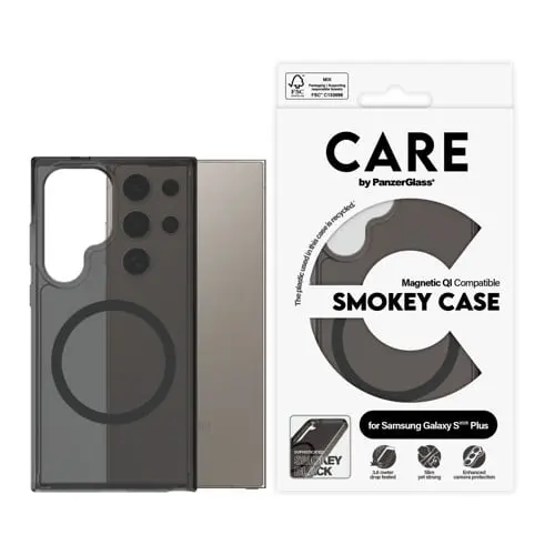 CARE by PanzerGlass - Flagship Case Urban Combat Smokey w. Black Qi Compatible Samsung Galaxy S 2025