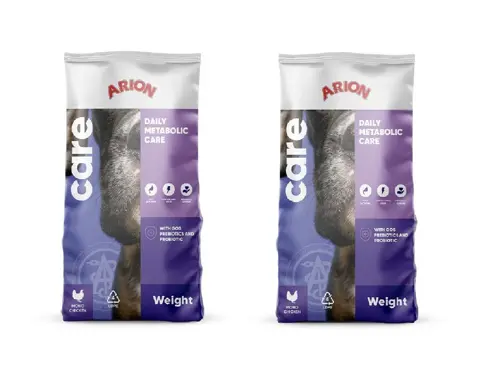 ARION - Dog Food - Care Weight - 2x 12 Kg - Bundle