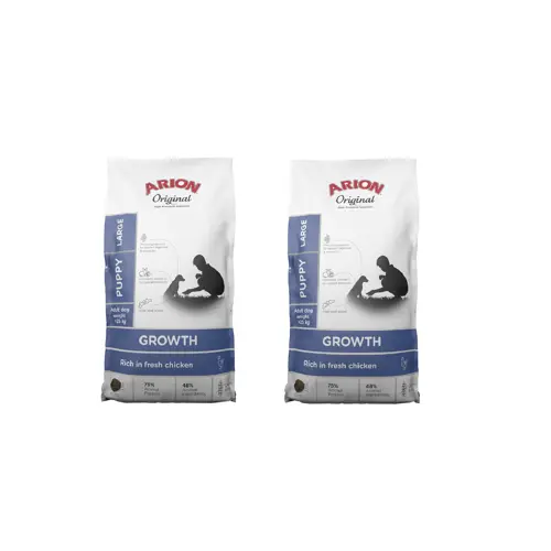 ARION - 2 x Dogfood Original growth chicken large 12 kg