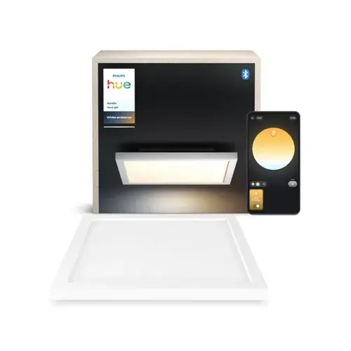 Philips Hue Aurelle – Takpanel SQ S – White Ambiance (Hvit, uten dimmer)